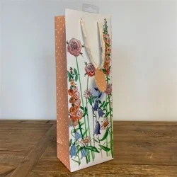 Floral Bottle Bag BOT08, darčeková taška na fľašu