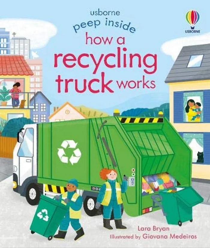 How a Recycling Truck Works, anglická kniha - leporelo