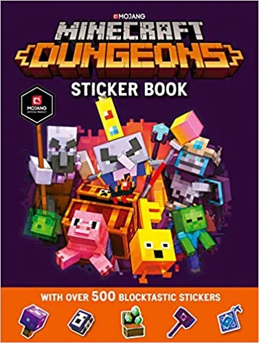 Minecraft Dungeons Sticker Book, nálepkový zošit