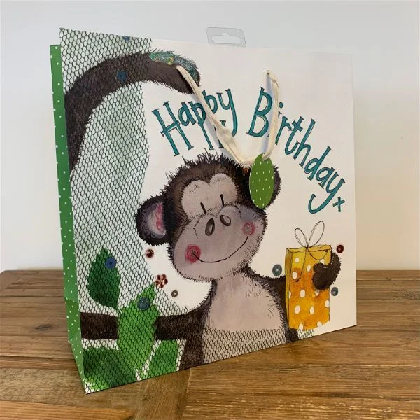 Monkey & Gift / large (LB25), darčeková taška