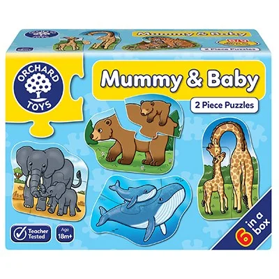 Mummy & Baby (6x2ks), puzzle