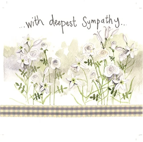 Sympathy Flowers Card S141, prianie