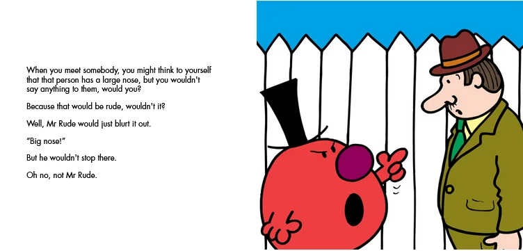 Mr. Rude, anglická kniha