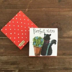 Puss & Pot Cat Mini Magnetic Notepad (MM35), mini blok s magnetom