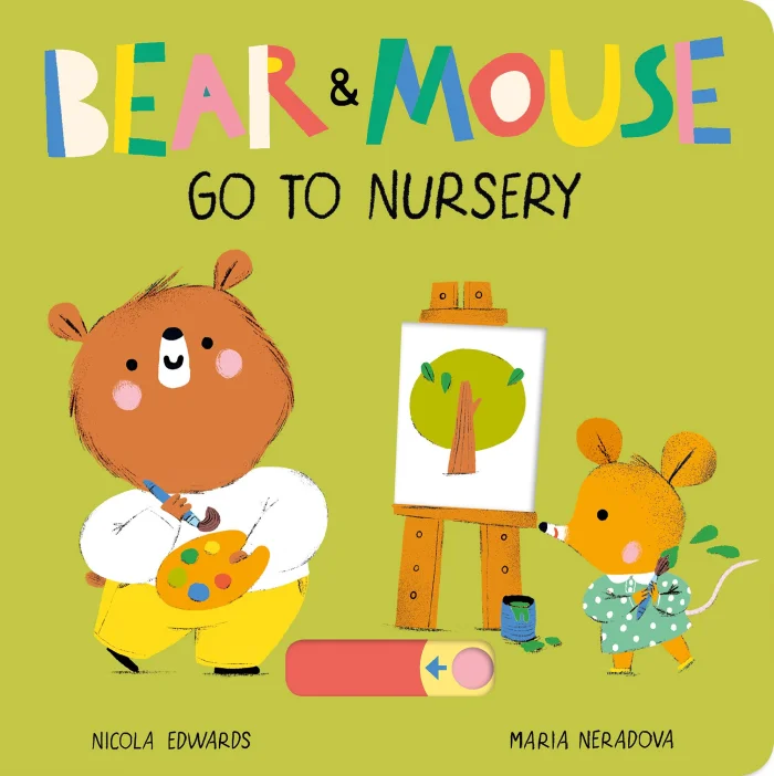 Bear and Mouse Go to Nursery, anglická kniha - leporelo