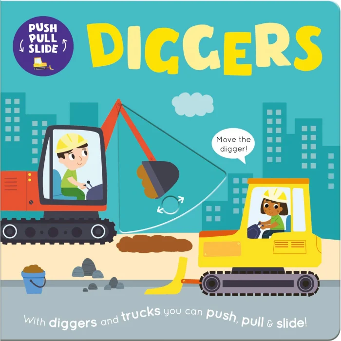 Diggers, anglická kniha - leporelo