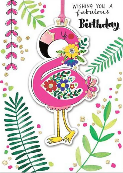 Fabulous Birthday Flamingo (MARG2), prianie