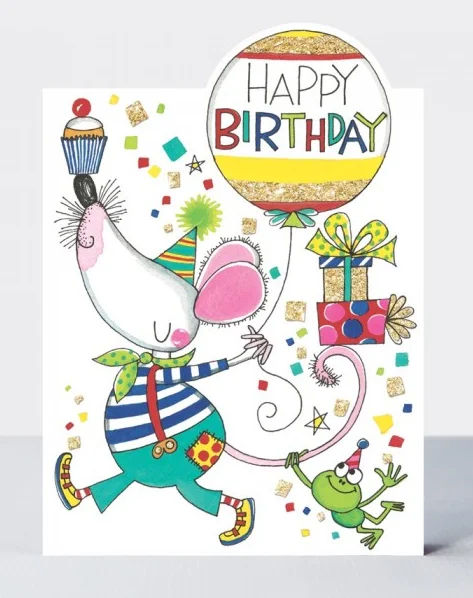 Happy Birthday/Mouse & Balloon (CHERRY17), prianie