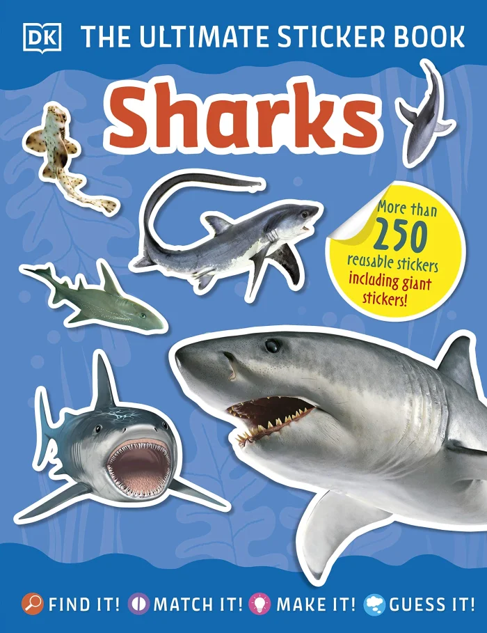 Sharks Ultimate Sticker Book, nálepkový zošit
