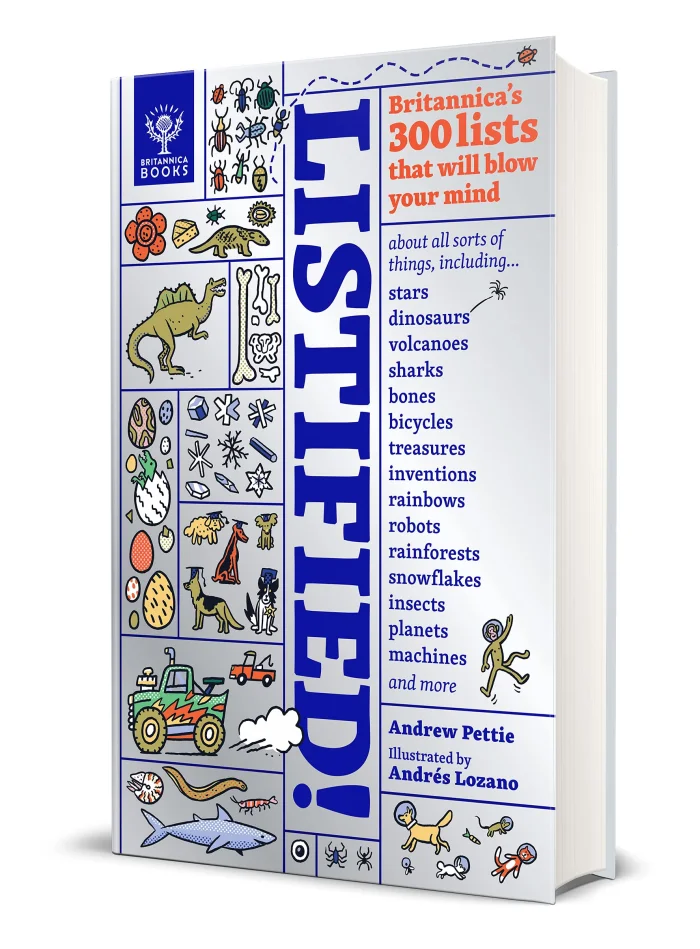 Listified!: Britannica’s 300 lists that will blow your mind, anglická kniha