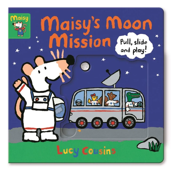 Maisy's Moon Mission, anglická kniha - leporelo