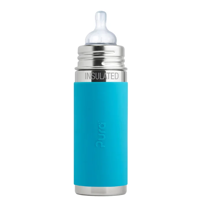 Pura® dojčenská TERMO fľaša 260ml (aqua), antikorová termofľaša