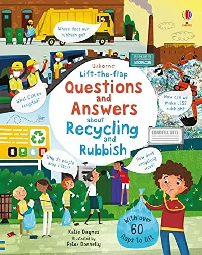 Questions and Answers About Recycling and Rubbish, anglická kniha-leporelo