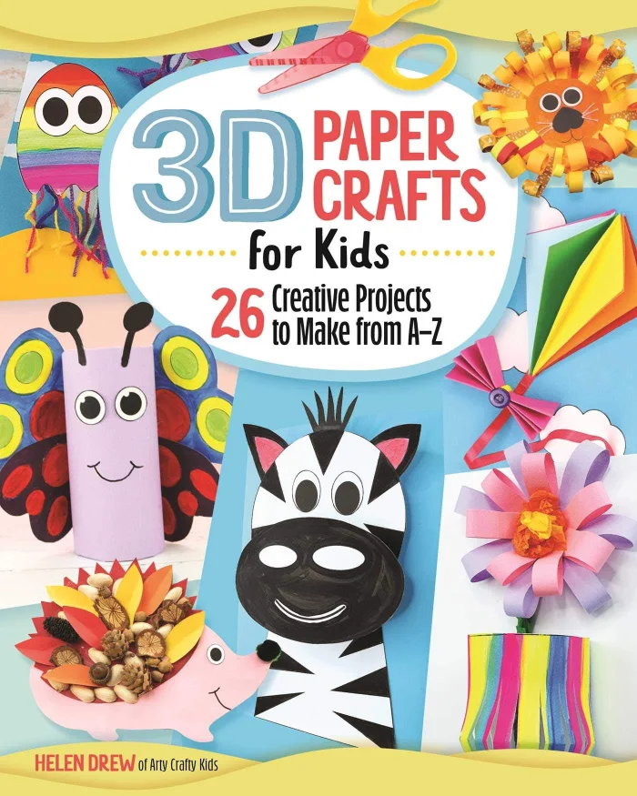 3D Paper Crafts for Kids: 26 Creative Projects to Make from A–Z, anglická kniha