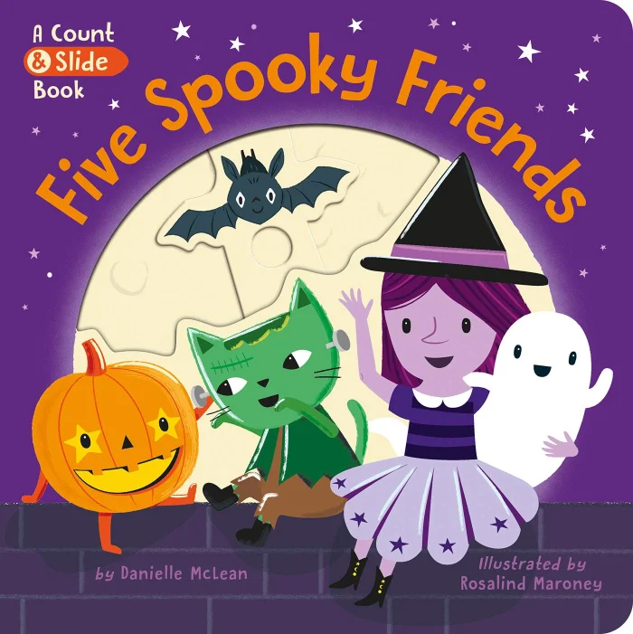 Five Spooky Friends, anglická kniha - leporelo