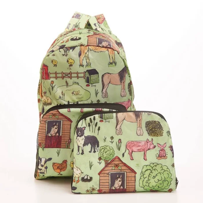 Green Farmland B35 - Foldable Backpack, skladací ruksačik