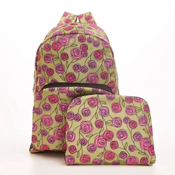 Green Mackintosh Rose B32 - Foldable Backpack, skladací ruksačik