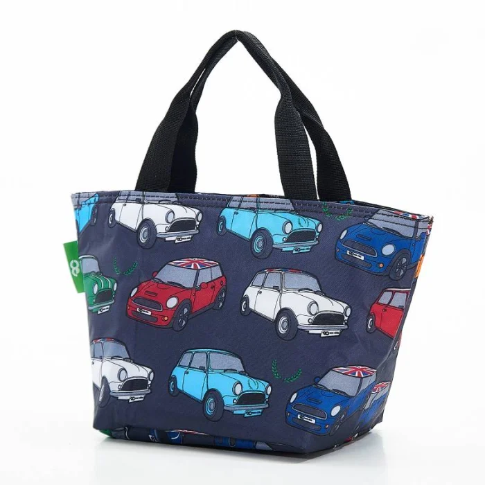Grey Mini Car - Foldable Lunch Bag, skladacia termotaška