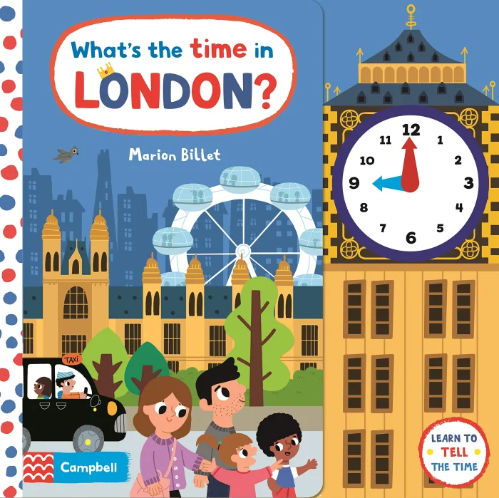 What's the Time in London?, anglická kniha - leporelo