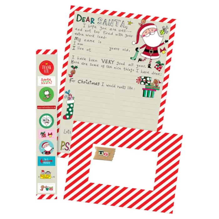 Santa Letter Kit, list s obálkou