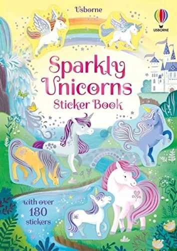 Sparkly Unicorns Sticker Book, nálepkový zošit