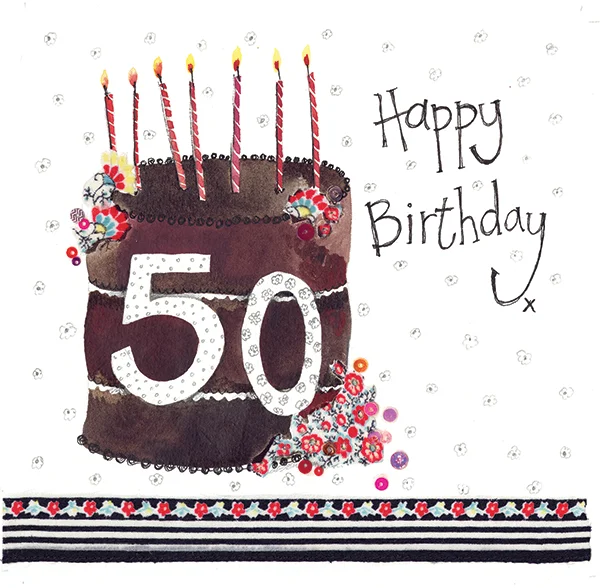 50 Year Old Cake Birthday (S207), prianie