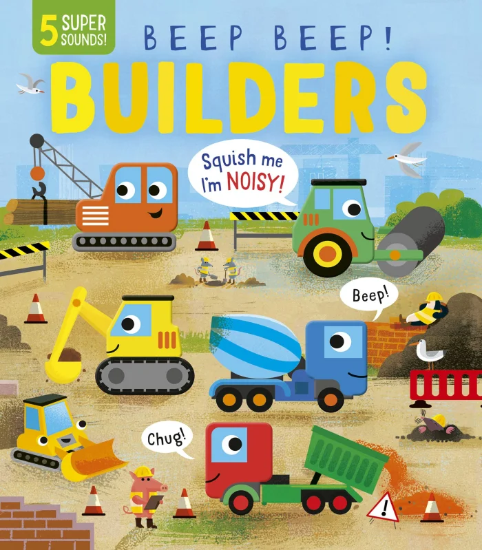 Beep Beep! Builders, anglická kniha - leporelo