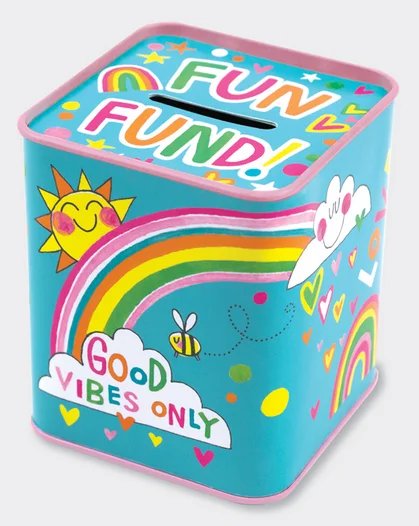 Fun Fund/Good Vibes Only (MONBOX28), plechová pokladnička