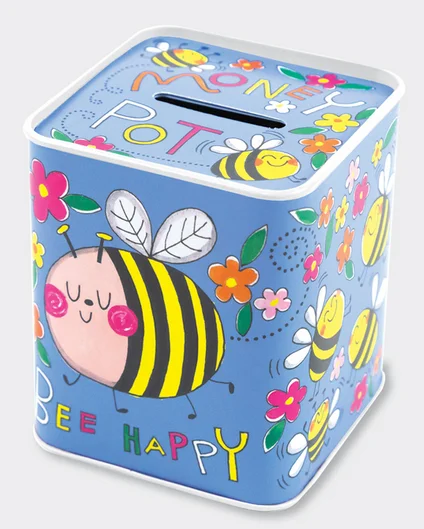 Money Pot/Bees (MONBOX29), plechová pokladnička