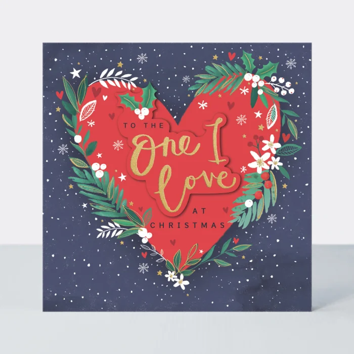 One I Love/Floral Christmas Heart (XBER04), prianie