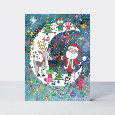 Santa/Rudolph Moon Scene (XNOPK12), menovka