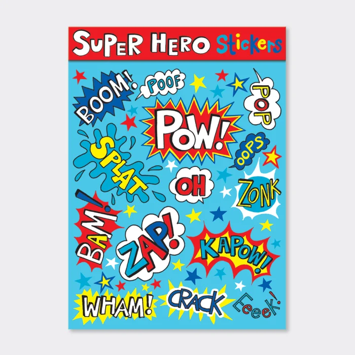 Super Hero (STIC12), nálepky