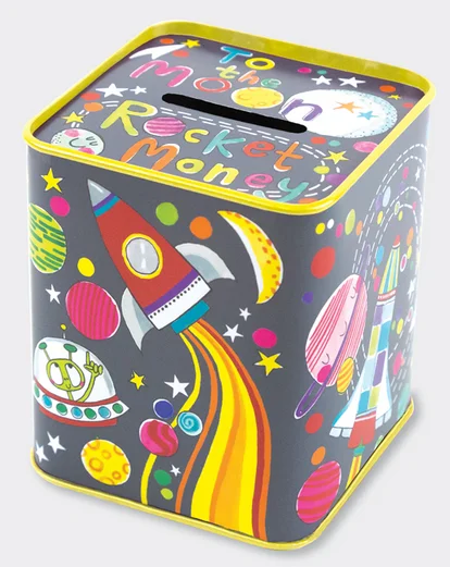To the Moon (MONBOX26), plechová pokladnička