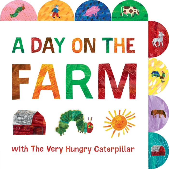 A Day on the Farm with the Very Hungry Caterpillar, anglická kniha - leporelo