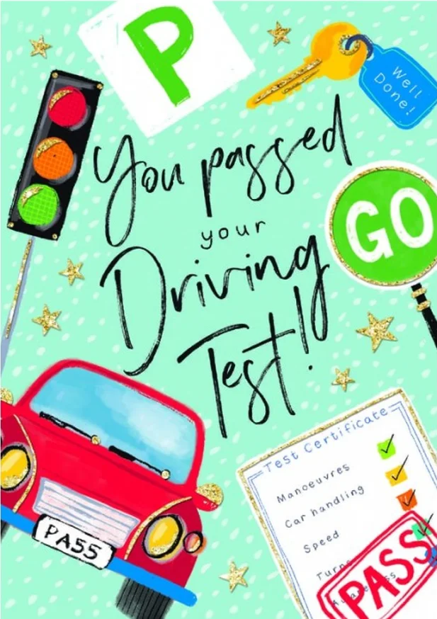 Driving Test Pass/Car & Signs (BRIGHT12), prianie