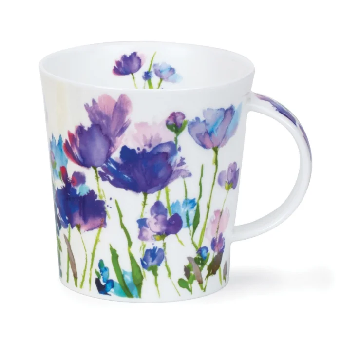 Beau Jardin Purple, porcelánový hrnček