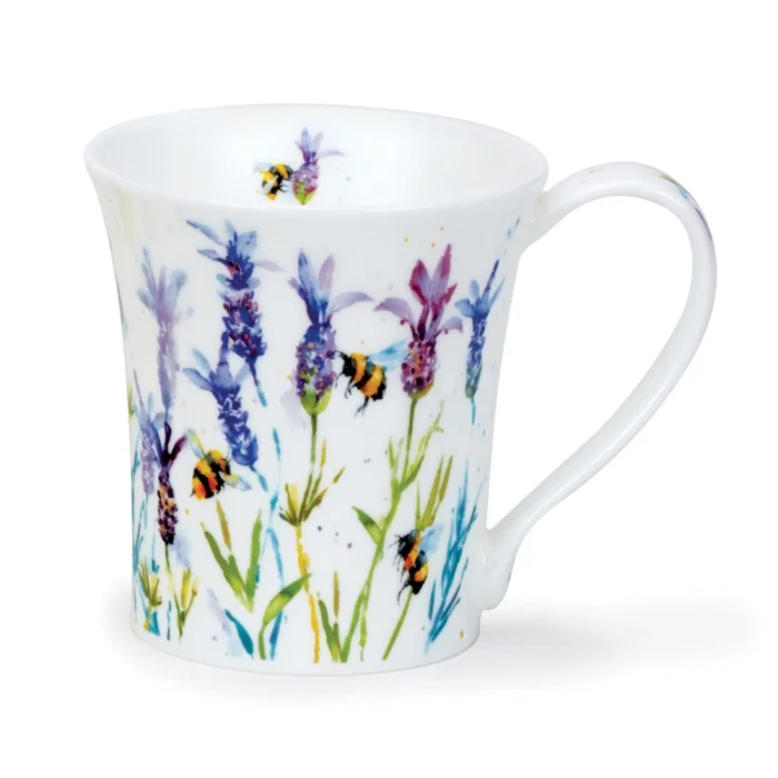 Busy Bees Lavender, porcelánová šálka