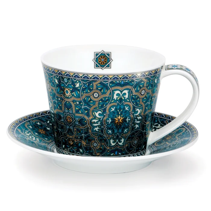 Dubai, porcelánová šálka s podšálkou