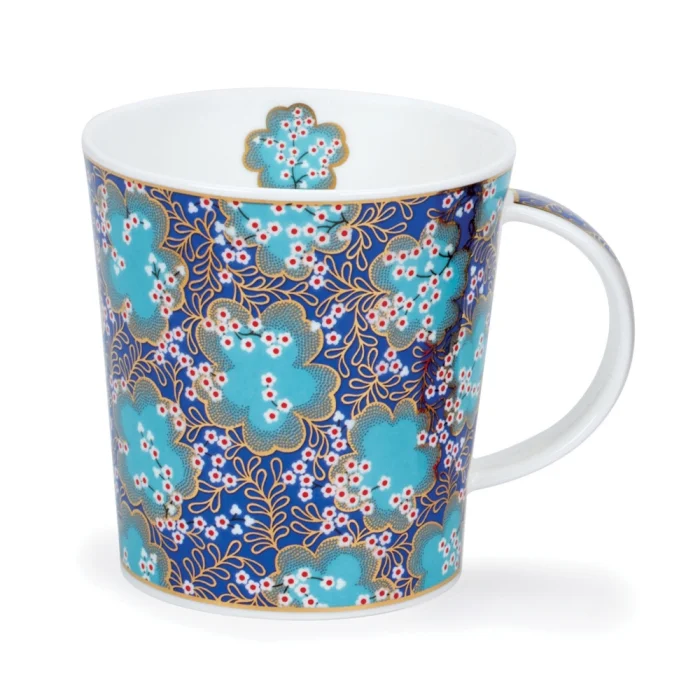 Kimono Dark Blue, porcelánový hrnček