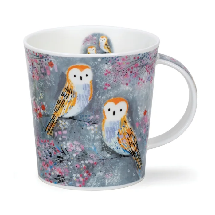 Mystic Wood Owl, porcelánový hrnček