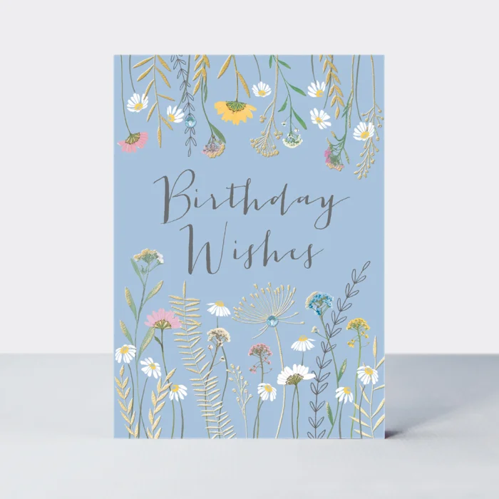 Open Birthday Ditsy Sprigs Light Blue (FLOW08), prianie