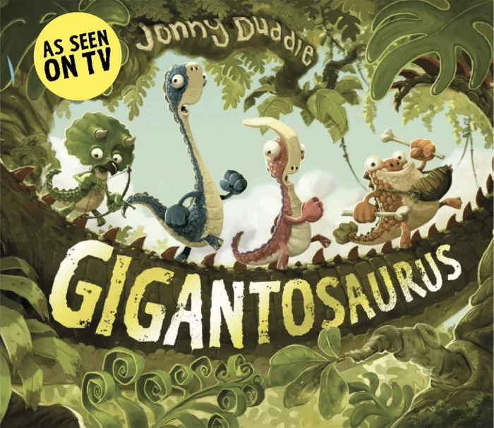 Gigantosaurus, anglická kniha