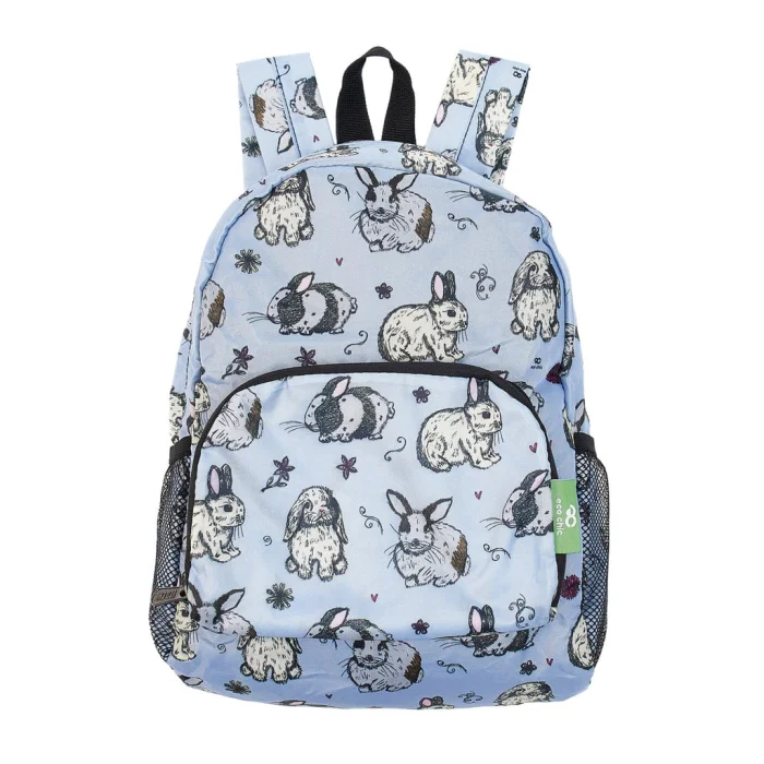Baby Blue Bunny G28 - Foldable Mini Backpack, skladací mini ruksačik