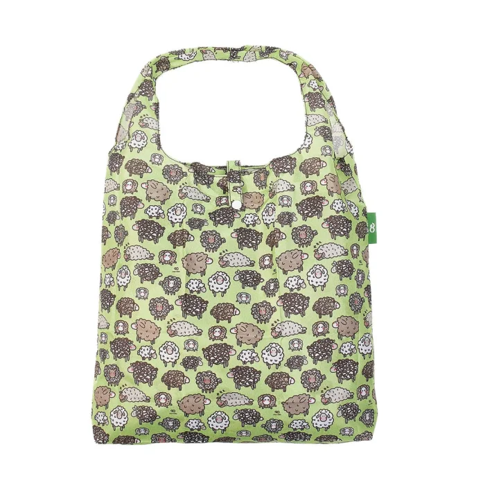 Green Cute Sheep A44 - Foldable Shopper, skladacia nákupná taška