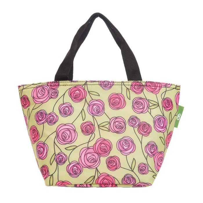 Green Mackintosh Rose - Foldable Lunch Bag, skladacia termotaška