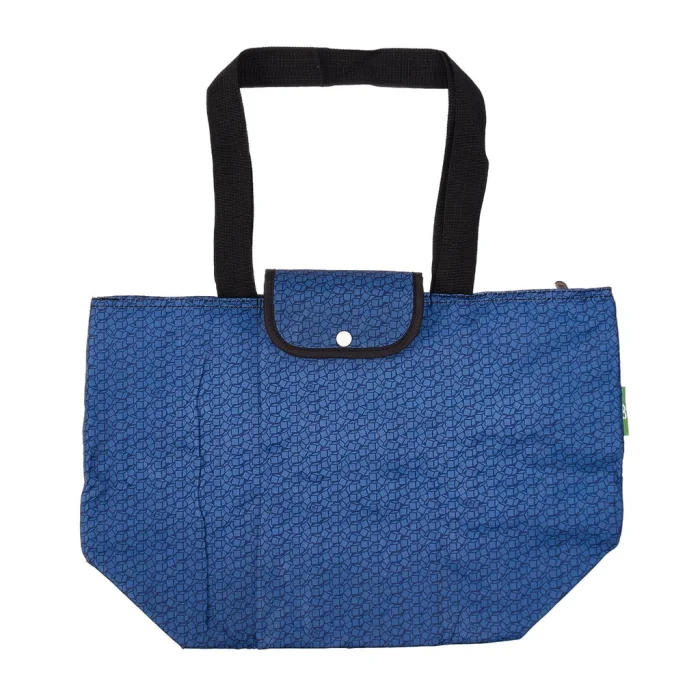 Navy Disrupted Cubes E16 - Foldable Large Cool Bag, veľká skladacia termotaška