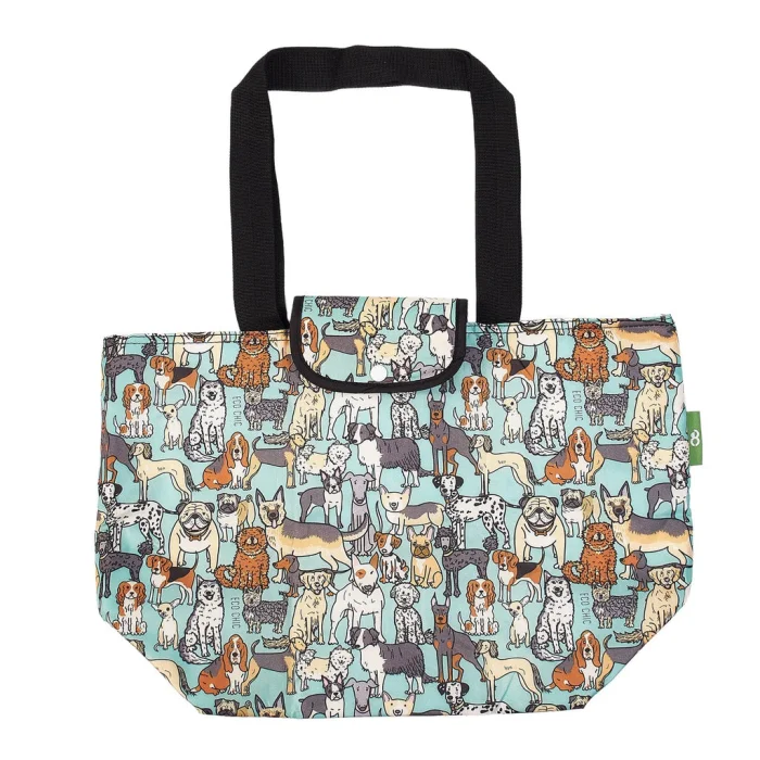 Teal Dogs E19 - Foldable Large Cool Bag, veľká skladacia termotaška