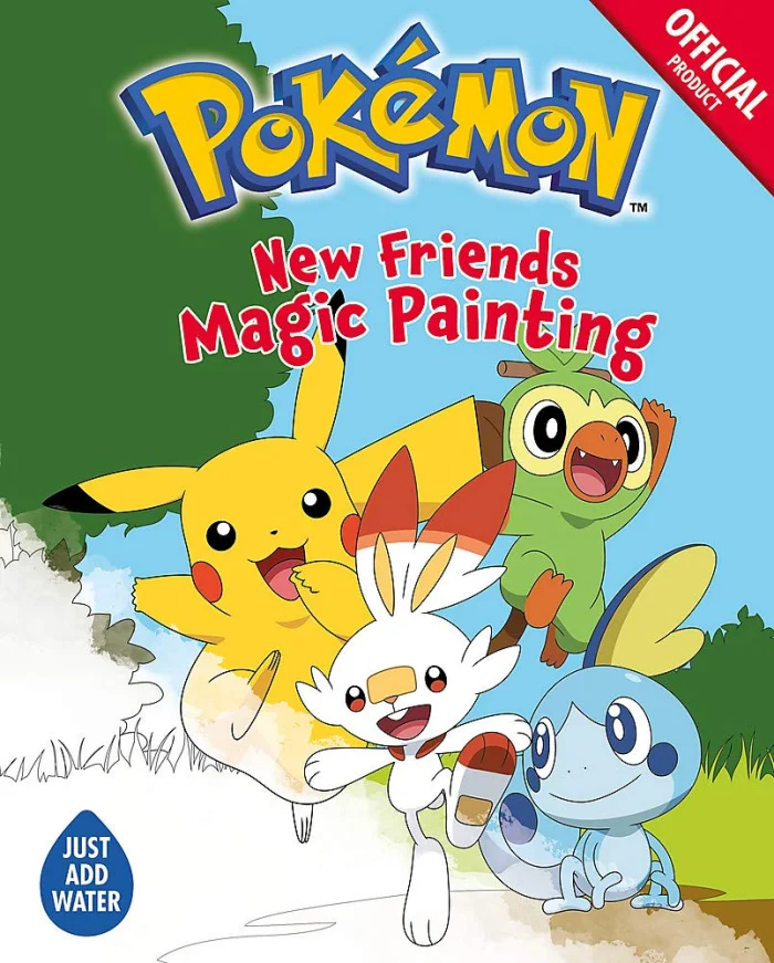 The Official Pokemon: New Friends Magic Painting, omaľovánka