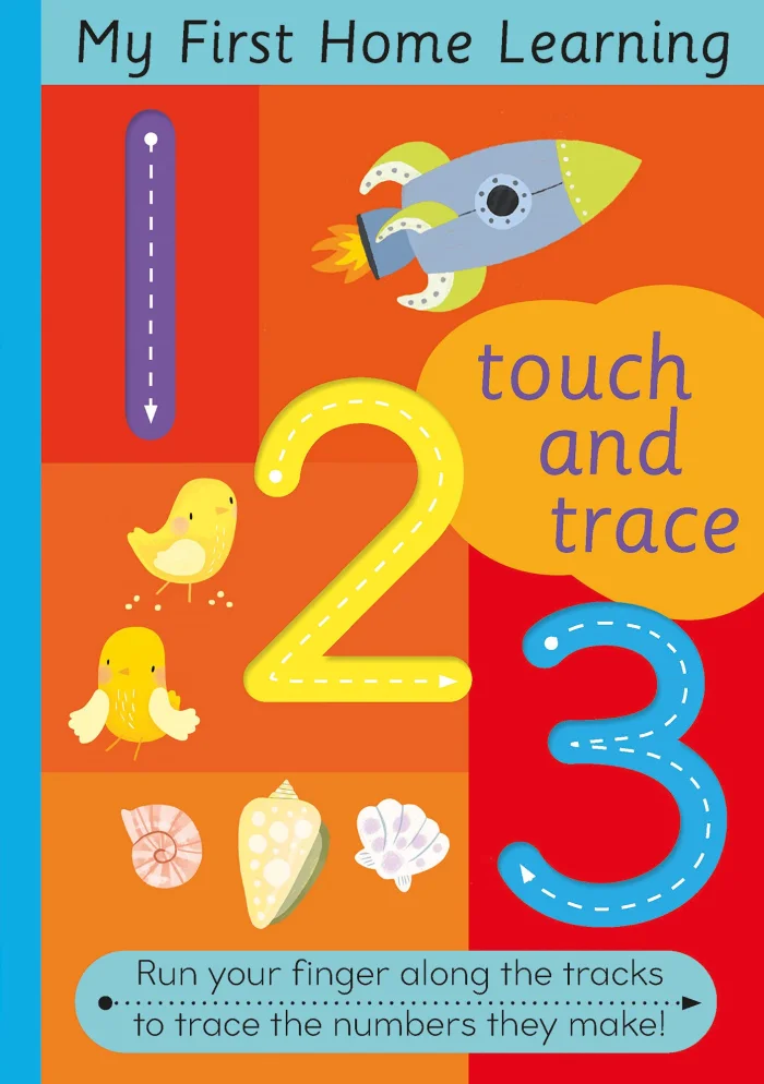 Touch and Trace: 123, anglická kniha - leporelo