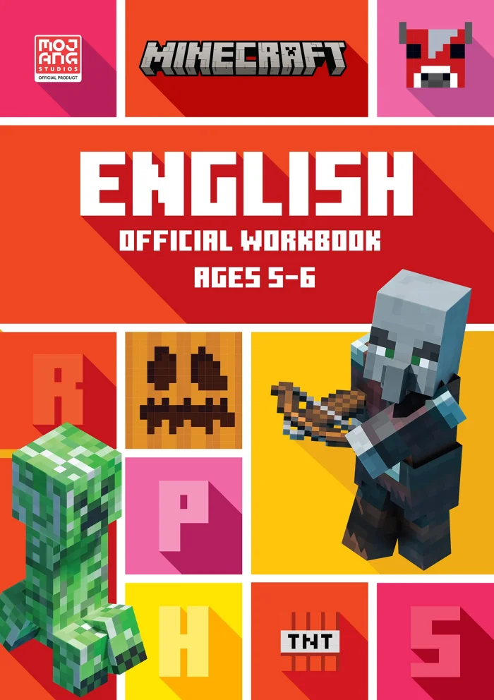 Minecraft English Ages 5-6: Official Workbook, zošit s úlohami